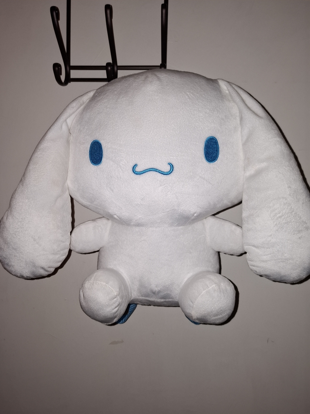 Sanrio Cinnamoroll White & Blue Plush Backpack with Zipper Pocket size 15in